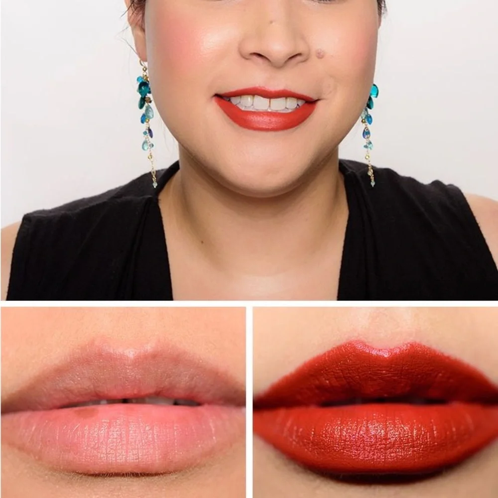 🆕 MAC Matte Lipstick Chili, Old formulation, Discontinued Full Size 3.5gr, - Picture 3 of 4